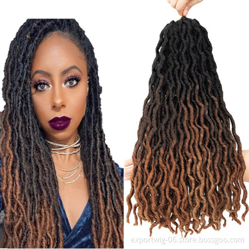 Wholesale Synthetic Hair Wavy Gypsy Locs Hot Selling Crochet Hair Extensions Curly Wave Gypsy Locs
